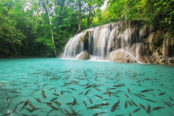 Amazing Kanchanaburi Erawan Waterfall