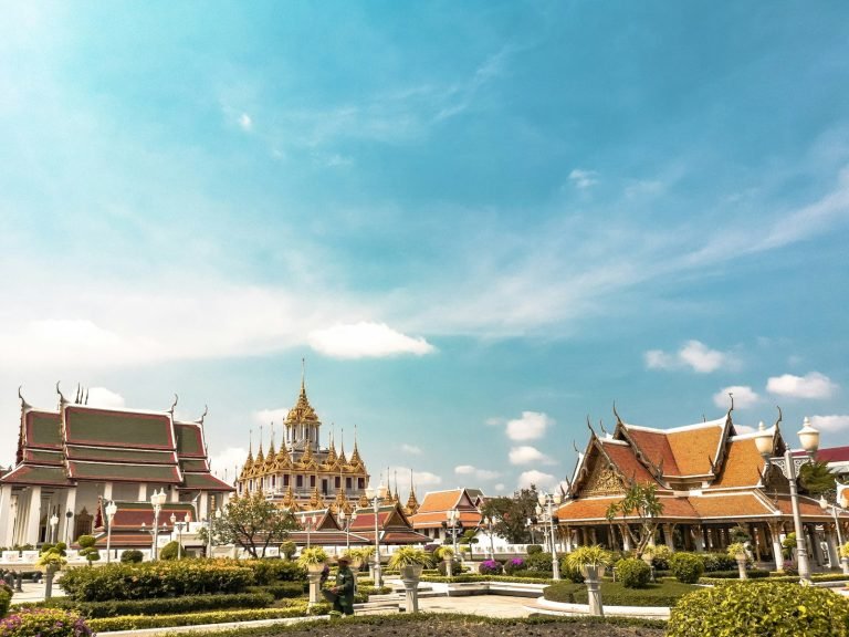 Temple roofs at the Grand Palace, Bangkok