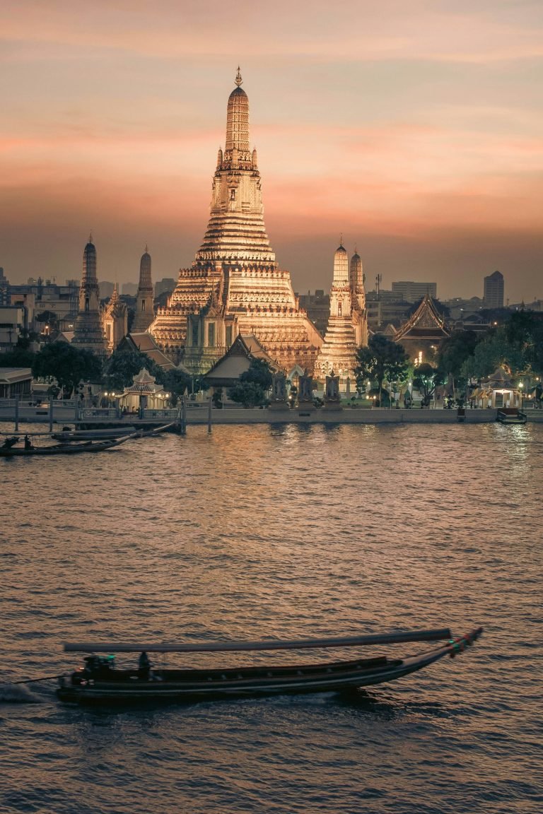 Boat on the river in Bangkok
