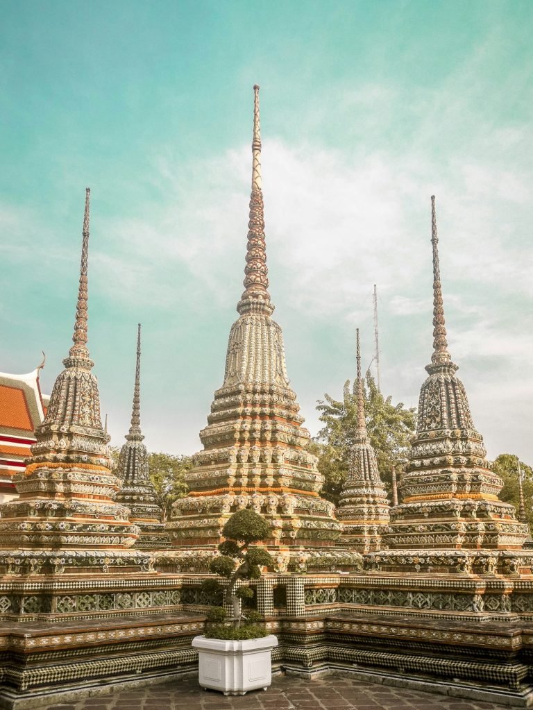 Tiered stupas at Wat Pho, Bangkok