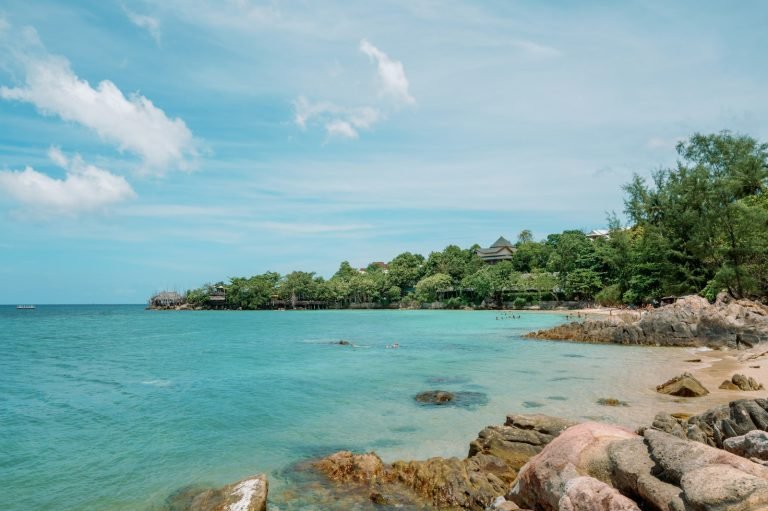 Tropical beach with clear water