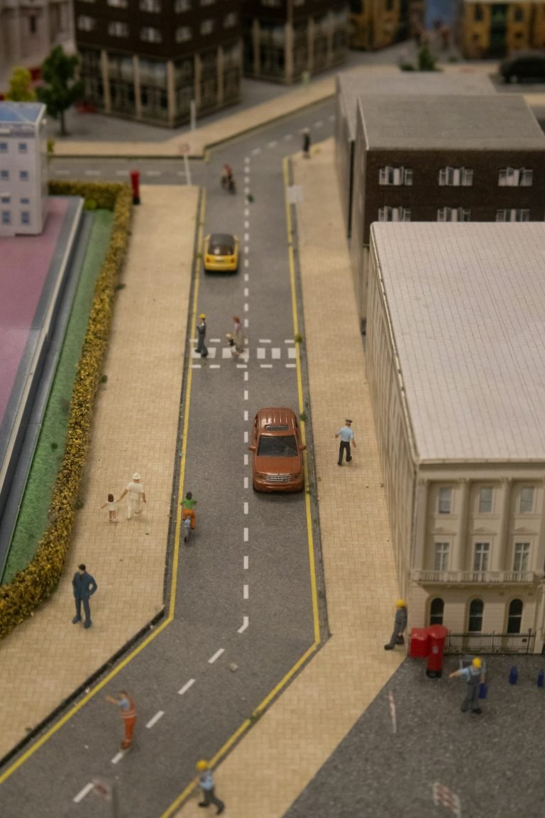 Miniature street scene