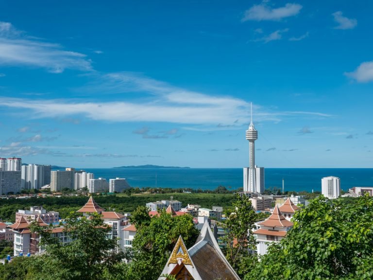 Pattaya city view with its tower