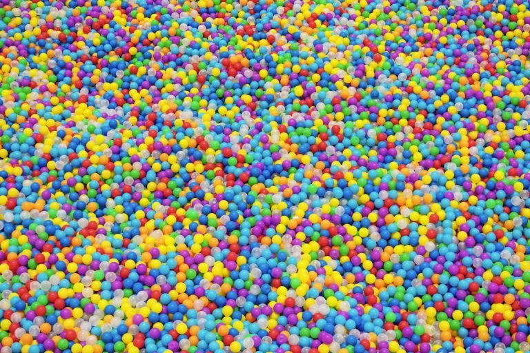 Pile of colourful play balls