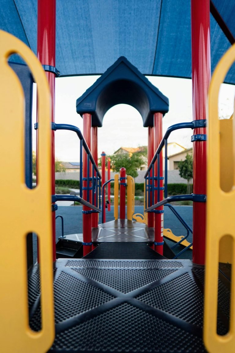 Multicoloured play area