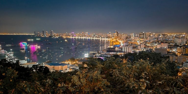 Pattaya at night from a hill